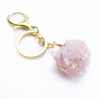 Hot selling Hand wound irregular Crystal key chain