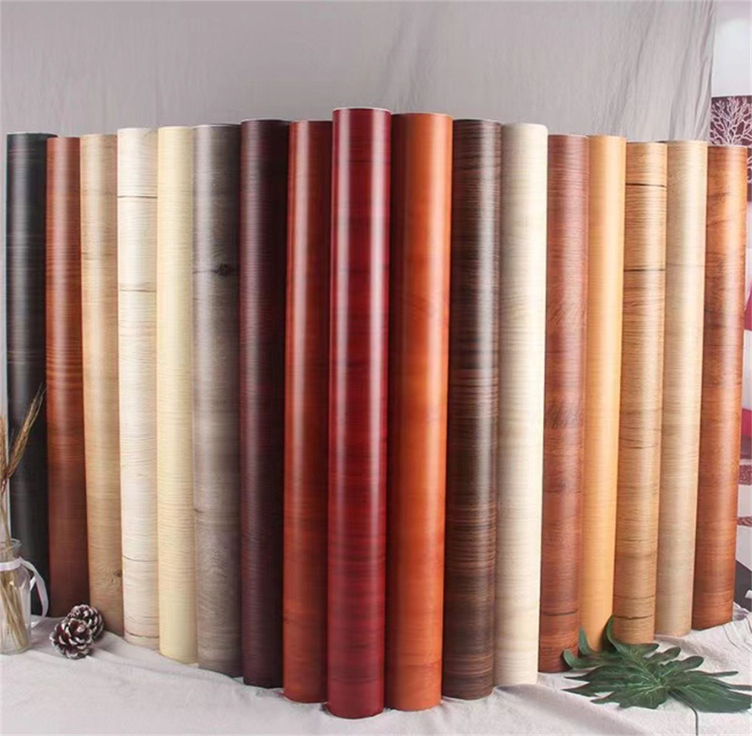 Wholesale Self-Adhesive wooden type wall sticker for Bedroom and Living Room