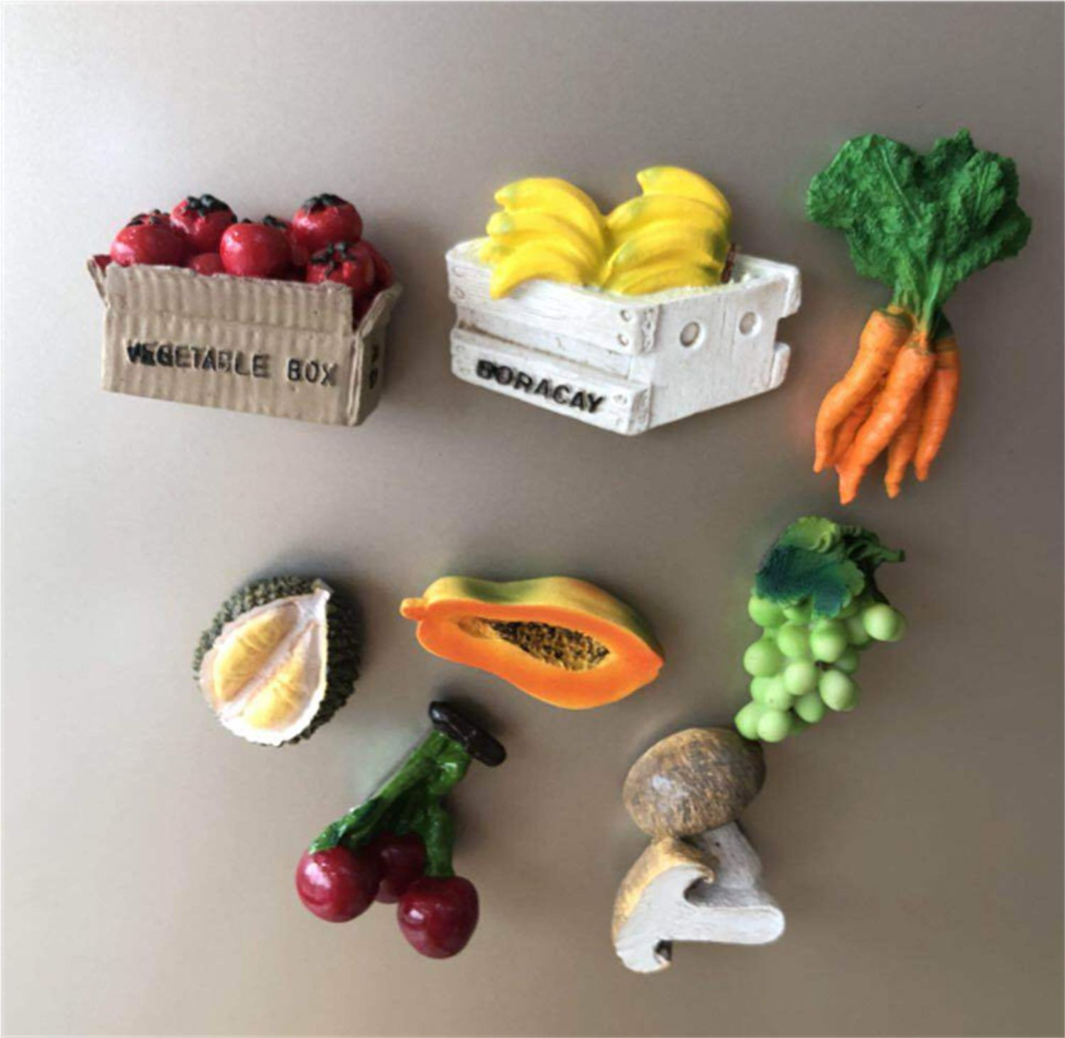 Wholesale fun 3d simulation vegetable fridge magnet