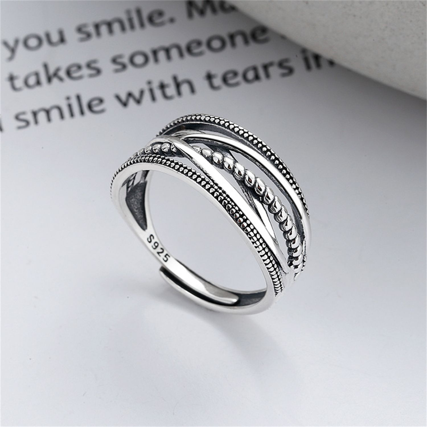 Factory wholesale Vintage vintage handmade silver ring