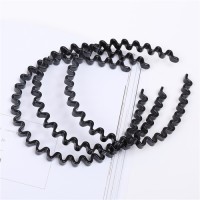 Creative compression hair clip simple solid color plastic headband
