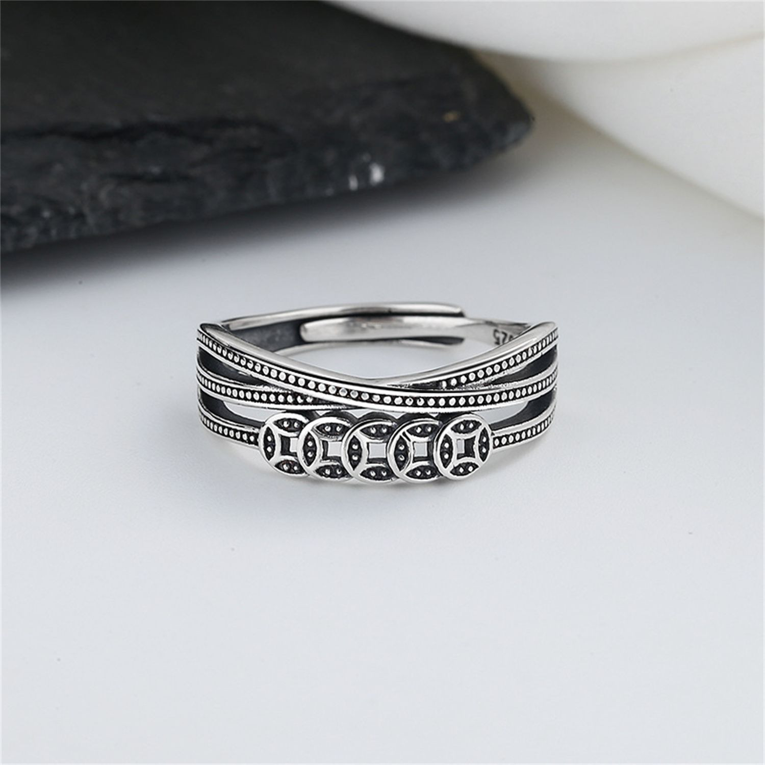 Factory wholesale Vintage vintage handmade silver ring