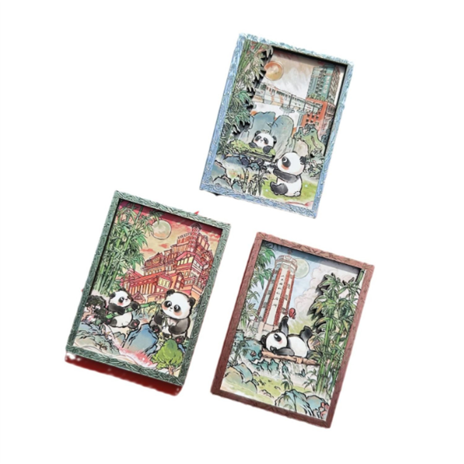 Creative home decor vintage oil painting photo frame fridge magnet