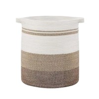 Wholesale Hand Woven Storage Basket Household cotton laundry basket