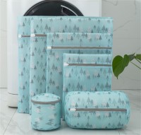 Hot sales New thick fine mesh color printed laundry bag