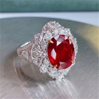 Hot selling colored treasure rings European and American diamond ring