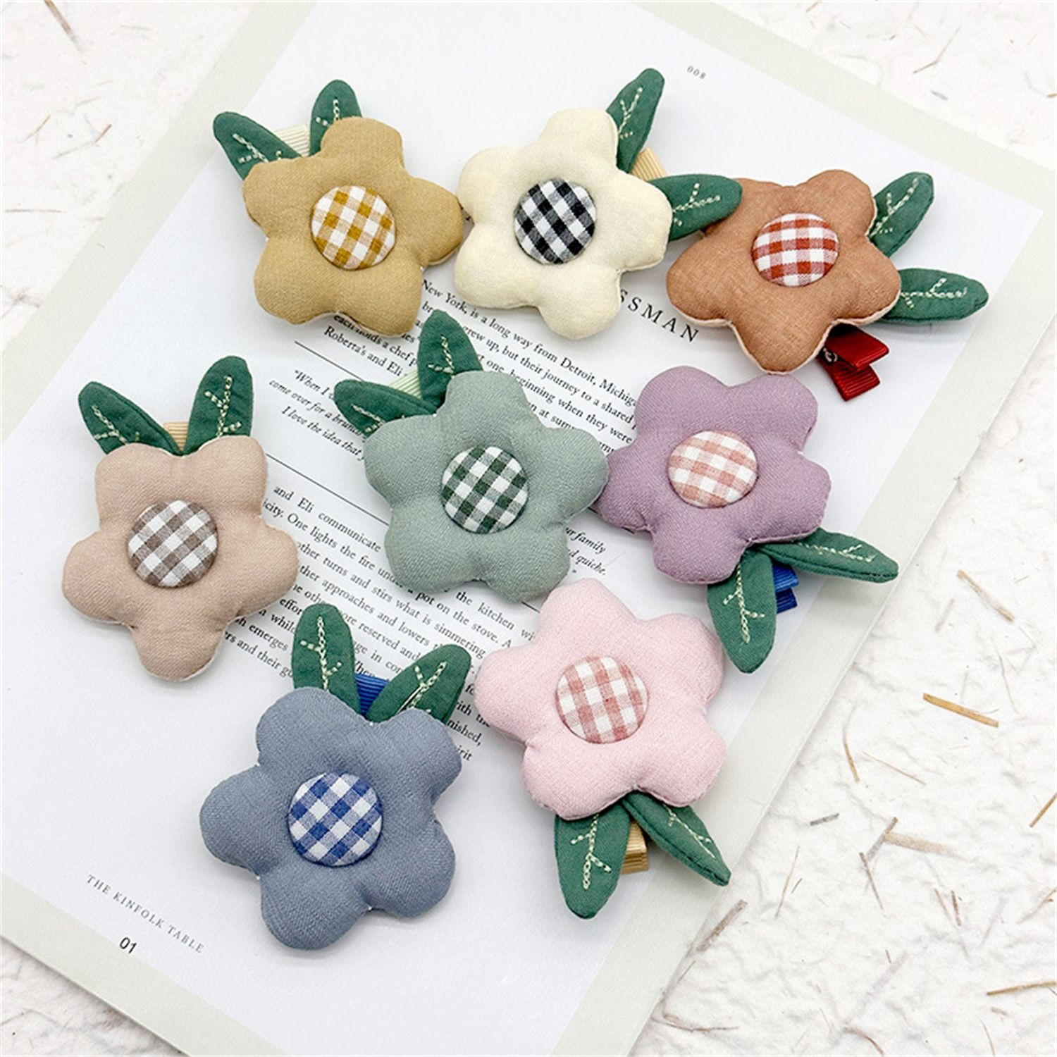 Hot selling new various colors cloth hairpin