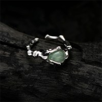 Hot selling personalized open rings fashionable jade ring