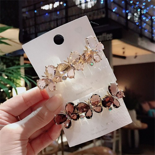 Factory price new design rhinestone hairpins women Crystal hairpin
