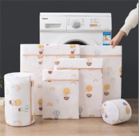 Hot sales New thick fine mesh color printed laundry bag