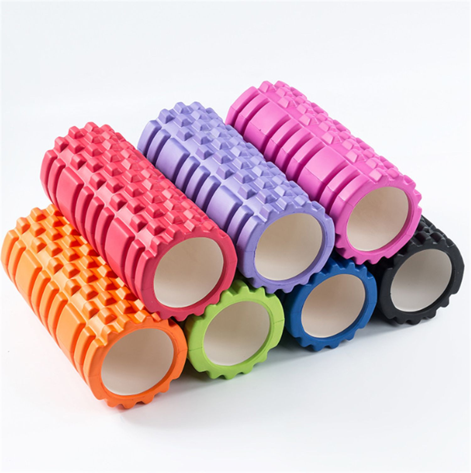 Hot sales Foam axis balance bar hollow colorful yoga roll