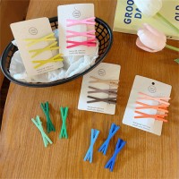 Wholesale womens solid color no crease metal hairpin